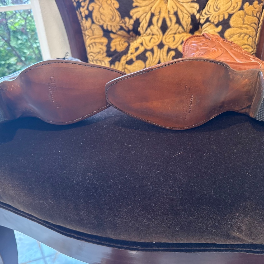 Authentic Lucchese Bootmaker women’s cowboy boots — brand new, NEVER WORN, with - Picture 3 of 6